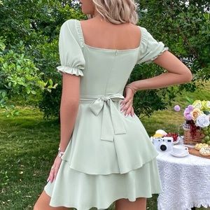 Layered hem dress